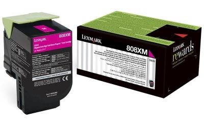 Lexmark (CX510) 80C8XM0 Kırmızı Orjinal Toner Extra Yüksek Kapasiteli