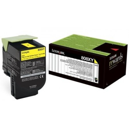 Lexmark (CX510) 80C8XY0 Sarı Orjinal Toner Extra Yüksek Kapasiteli Lexmark (CX510) 80C8XY0 Sarı Orjinal Toner Extra Yüksek Kapasiteli