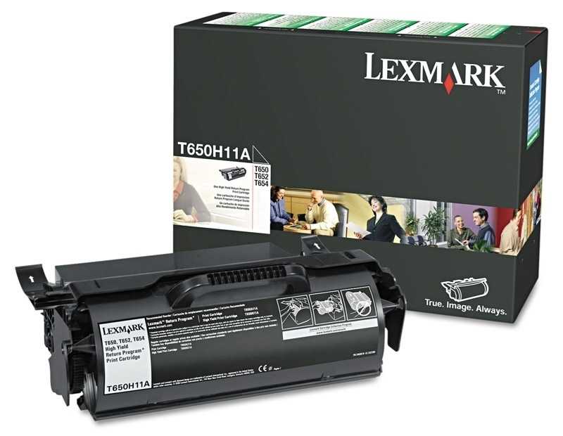 Lexmark T650H11E Kutusu Hasarlı Siyah Orjinal Toner 