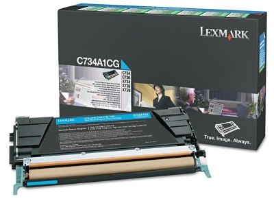 Lexmark (X746) X746A1CG Mavi Orjinal Toner