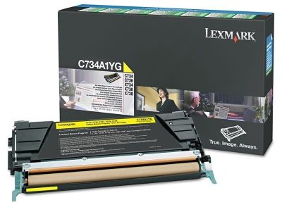 Lexmark (X746) X746A1YG Sarı Orjinal Toner