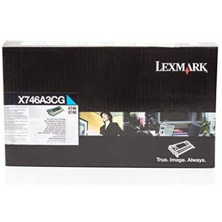 Lexmark X746A3CG Mavi Orjinal Toner Lexmark X746A3CG Mavi Orjinal Toner