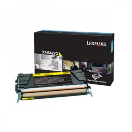 Lexmark X746A3YG Sarı Orjinal Toner Lexmark X746A3YG Sarı Orjinal Toner