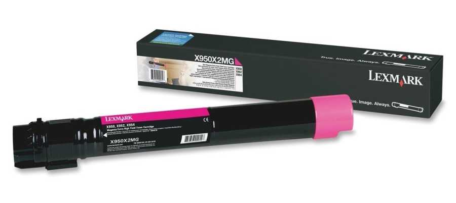 Lexmark X950X2MG Kırmızı Orjinal Toner