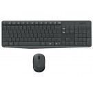 Logitech MK235 Kablosuz Klavye Mouse Seti, Tam Boyutlu Klavye, Sağ ve Sol Elle Kullanıma Uygun Optik İzlemeli Mouse, Sıvı Dökülmesine Dayanıklı, Türkçe Q Klavye, Siyah
