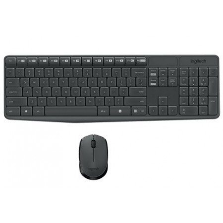Logitech MK235 Kablosuz Klavye Mouse Seti, Tam Boyutlu Klavye, Sağ ve Sol Elle Kullanıma Uygun Optik İzlemeli Mouse, Sıvı Dökülmesine Dayanıklı, Türkçe Q Klavye, Siyah Logitech MK235 Kablosuz Klavye Mouse Seti, Tam Boyutlu Klavye, Sağ ve Sol Elle Kullanıma Uygun Optik İzlemeli Mouse, Sıvı Dökülmesine Dayanıklı, Türkçe Q Klavye, Siyah