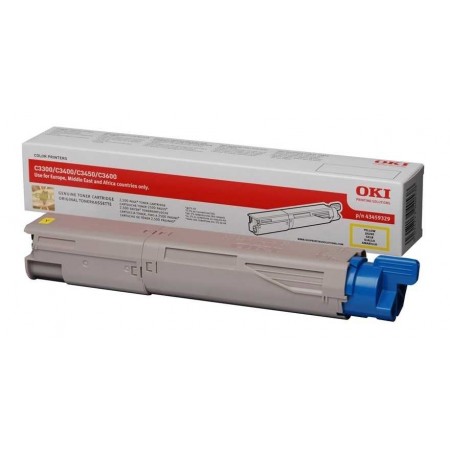 Oki C3300 (43459345) Sarı Orjinal Toner Oki C3300 (43459345) Sarı Orjinal Toner