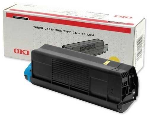 Oki C5100 - (42127488) Sarı Orjinal Toner