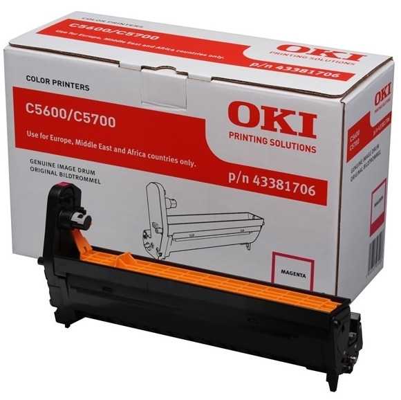 Oki C5600 - (43381706) Orjinal Kırmızı Drum Ünitesi