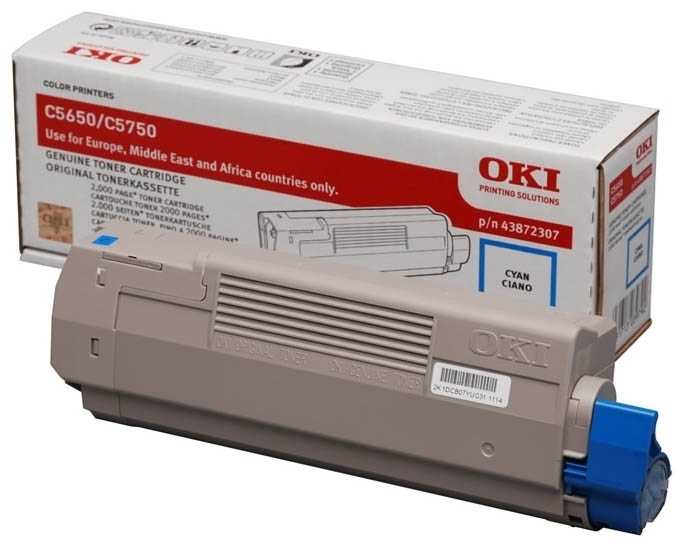 Oki C5650 (43872323) Mavi Orjinal Toner