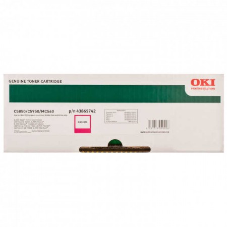 Oki C5850 (43865742) Kırmızı Orjinal Toner Oki C5850 (43865742) Kırmızı Orjinal Toner
