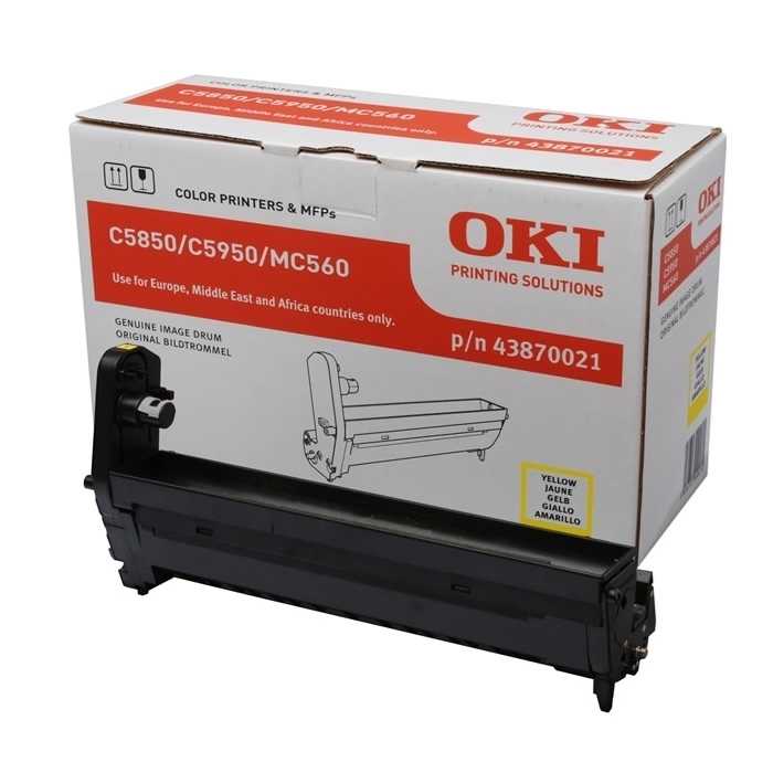 Oki C5850 - (43870021) Orjinal Sarı Drum Ünitesi