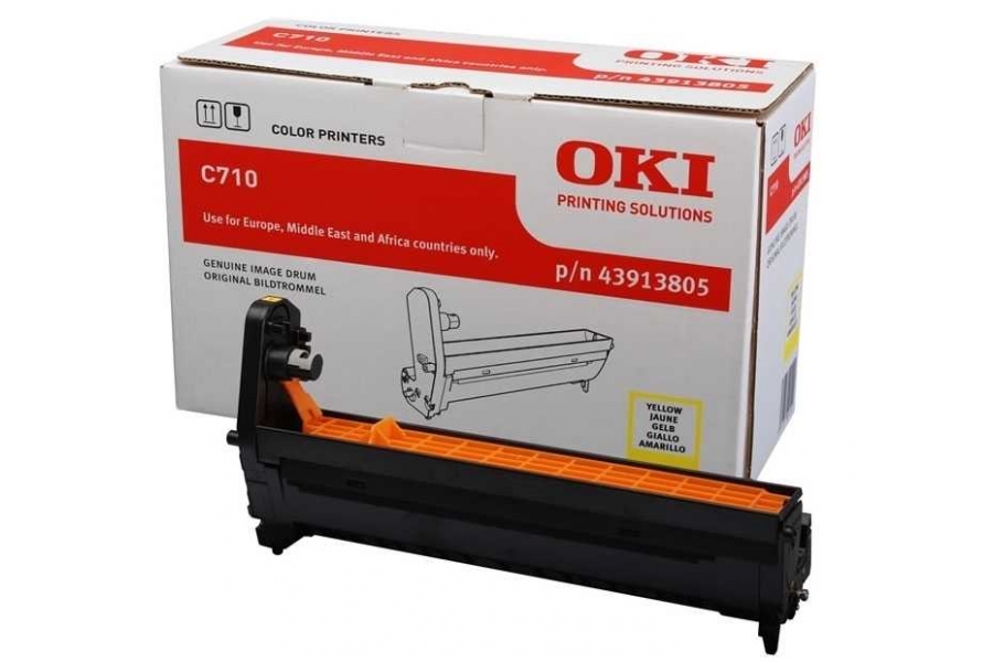 Oki C710 (43913805) Sarı Orjinal Drum Ünitesi