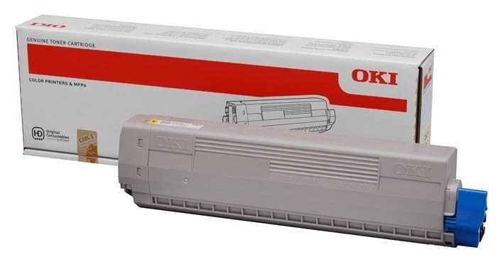 Oki C831 - (44844505) Sarı Orjinal Toner