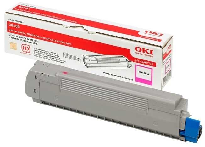 Oki C8600 - (43487722) Kırmızı Orjinal Toner