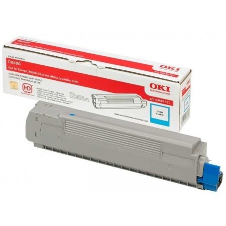 Oki C8600 - (43487723) Mavi Orjinal Toner Oki C8600 - (43487723) Mavi Orjinal Toner
