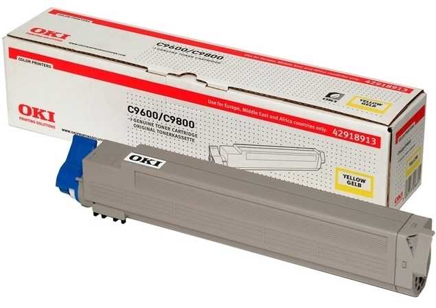Oki C9600 - (42918961) Sarı Orjinal Toner