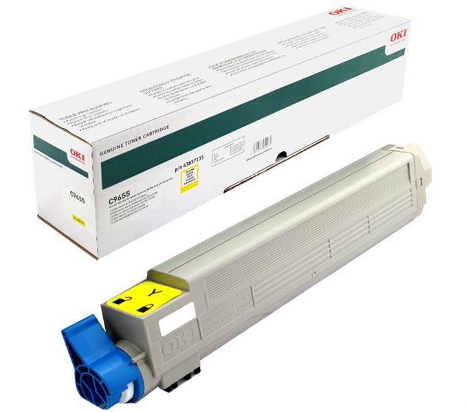 Oki C9655 - (43837133) Sarı Orjinal Toner