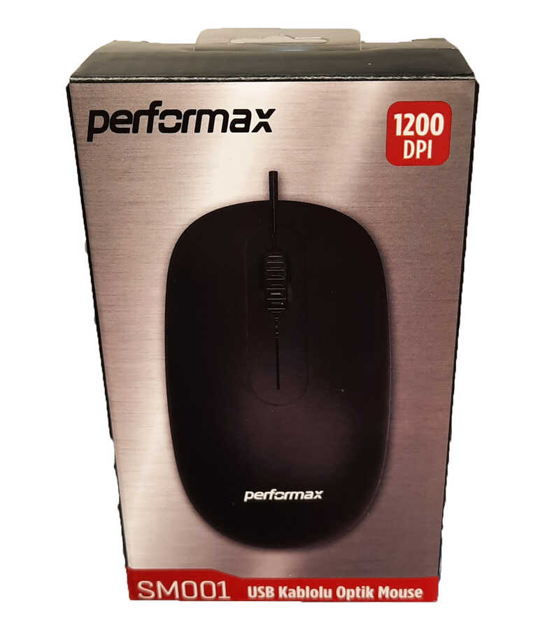 Performax SM001 Kablolu Siyah Optik Mouse