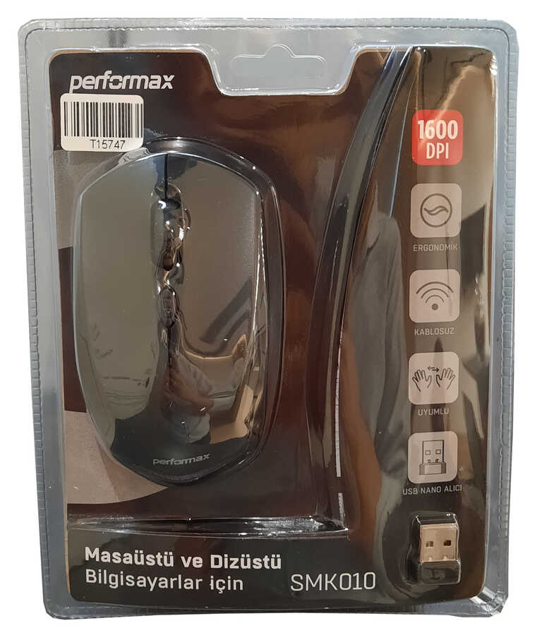 Performax SMK010 Kablosuz Siyah Optik Mouse