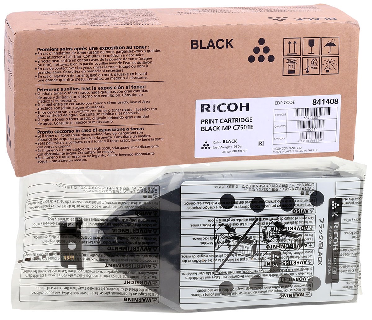 Ricoh MP-C 7501 Orjinal Siyah Toner