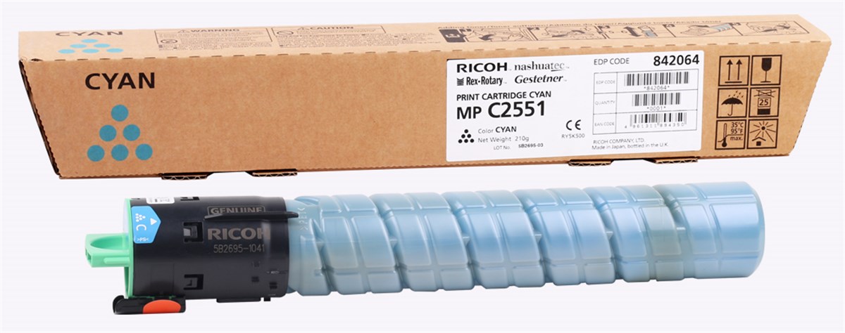 Ricoh MP-C2551E Mavi Orjinal Fotokopi Toneri 