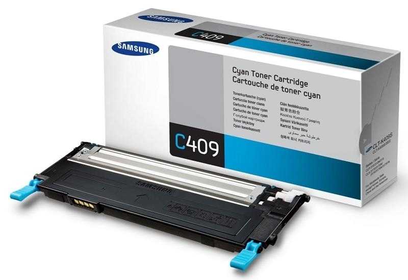 Samsung CLT-C409S Kutusu Hasarlı Mavi Orjinal Toner 
