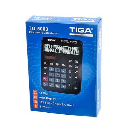 TIGA TG-5003 Hesap Makinası 14 Digit TIGA TG-5003 Hesap Makinası 14 Digit