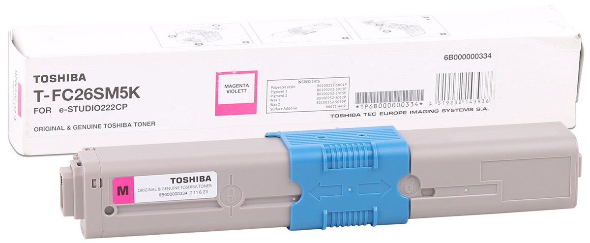 Toshiba T-FC26EM Orjinal Kırmızı Toner 5K