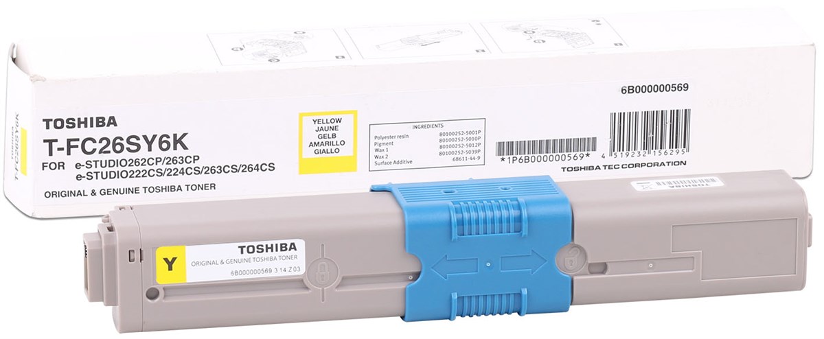 Toshiba T-FC26EY Orjinal Sarı Toner 5K