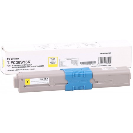 Toshiba T-FC26EY Orjinal Sarı Toner 5K Toshiba T-FC26EY Orjinal Sarı Toner 5K