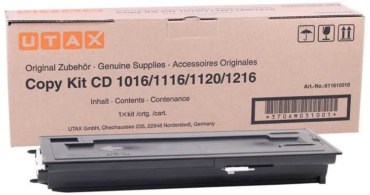 Utax CD1016 Siyah Orjinal Fotokopi Toneri 