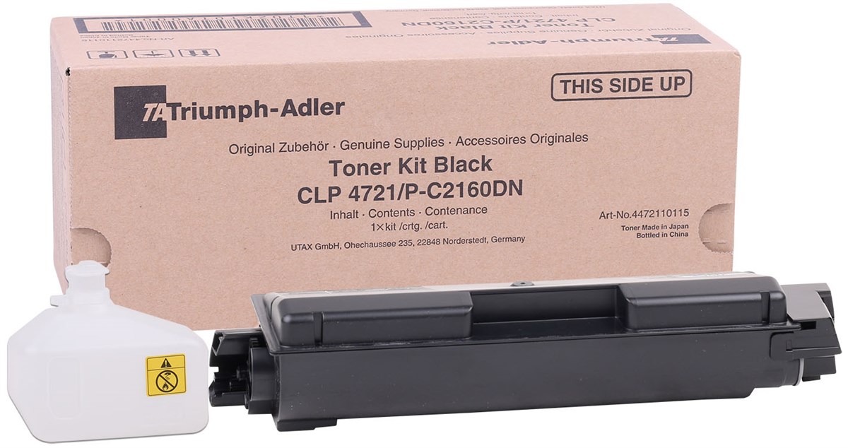 Utax TK-580K Orjinal Siyah Toner C2160-C3721 Triumph Adler 4721-2160-6626