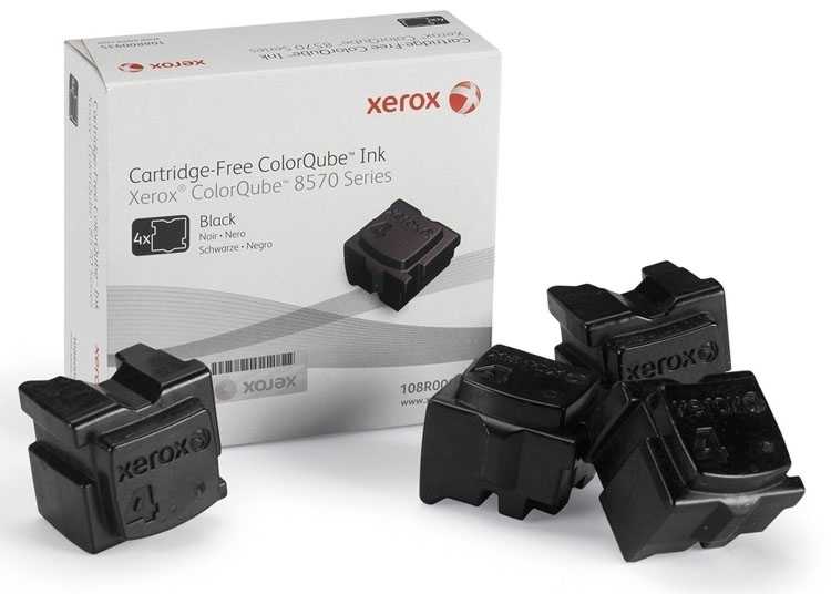 Xerox ColorQube 8570 - (108R00940) Siyah Orjinal Katı Mürekkep 4Lü