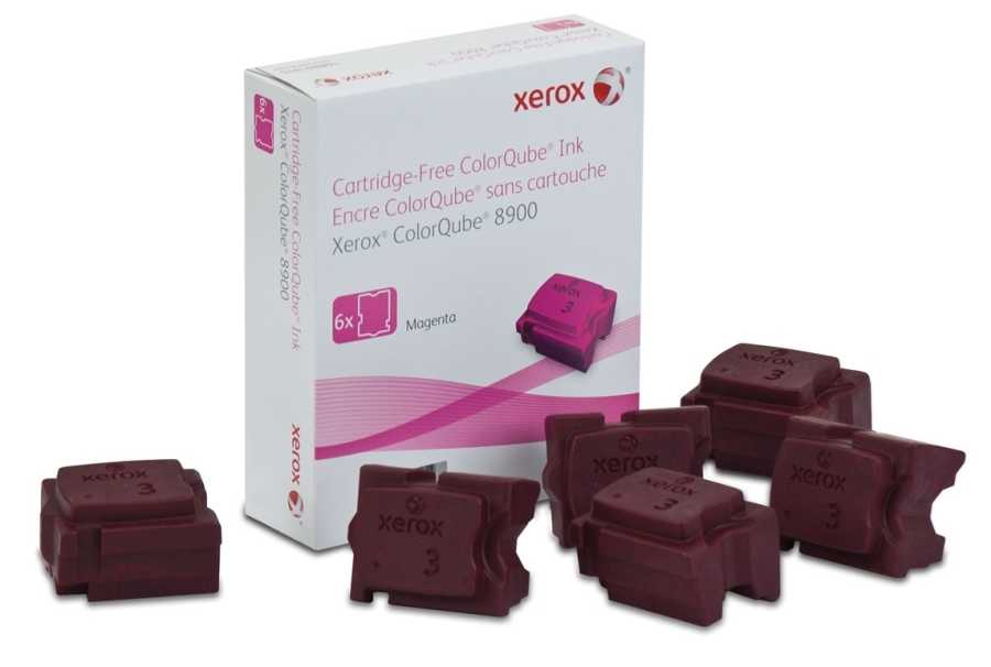 Xerox ColorQube 8900- (108R01023) Kırmızı Orjinal Katı Mürekkep 6Lı