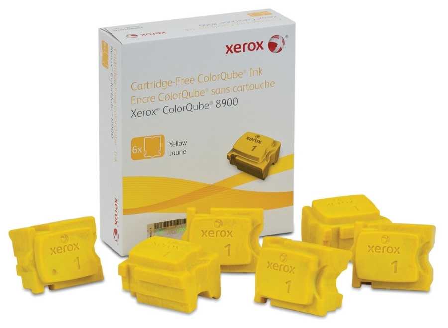 Xerox ColorQube 8900- (108R01024) Sarı Orjinal Katı Mürekkep 6Lı