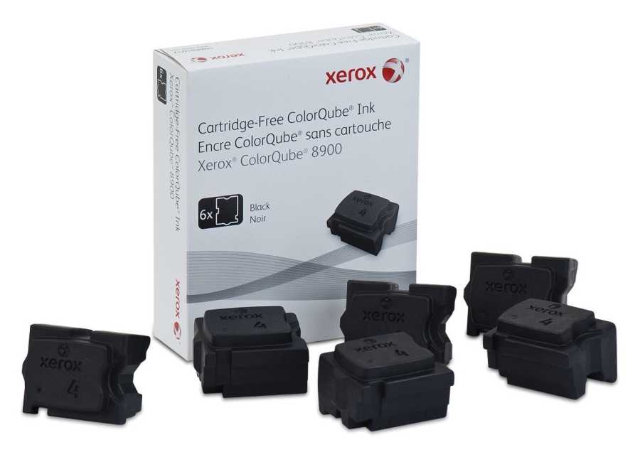 Xerox ColorQube 8900- (108R01025) Siyah Orjinal Katı Mürekkep 6Lı