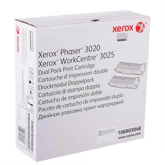 Xerox Phaser 3020-WC3025 2'li (106r03048) Paket Siyah Toner