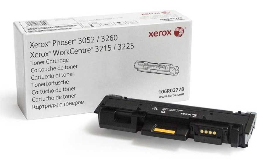 Xerox Phaser 3052-3260-WC 3215-3225 (106R02778) Siyah Orjinal Toner