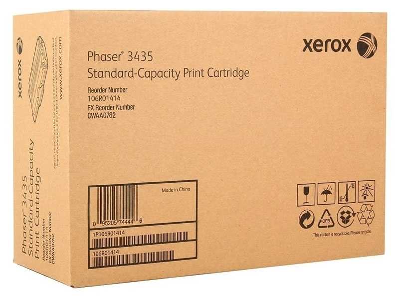 Xerox Phaser 3435 Standart Kapasite Siyah Orjinal Toner