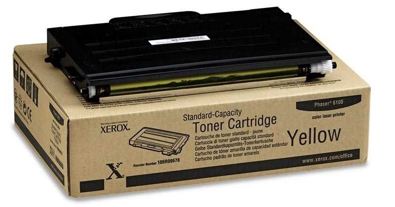 Xerox Phaser 6100 Sarı Orjinal Toner