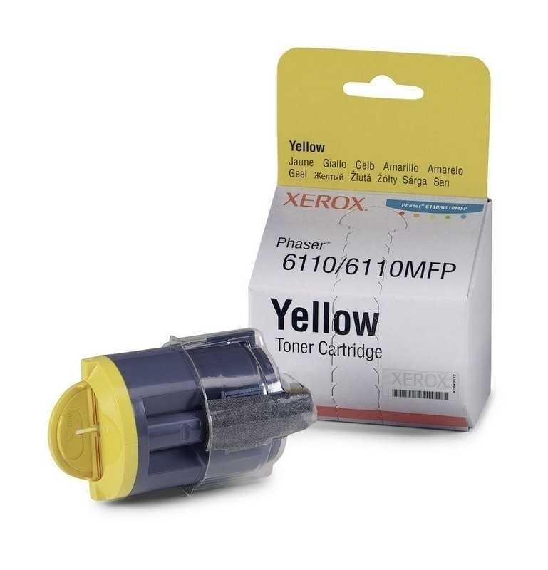 Xerox Phaser 6110-6110MFP Sarı Orjinal Toner