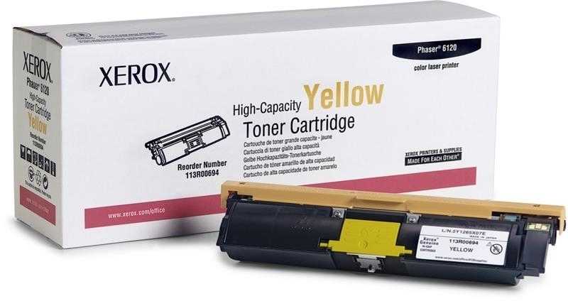 Xerox Phaser 6120-6115MFP Yüksek Kapasiteli Sarı Orjinal Toner