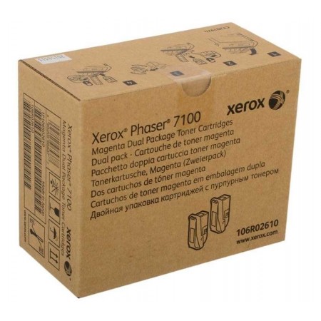 Xerox Phaser 7100 - (106R02610) Kırmızı Orjinal Toner 2Li Paket Xerox Phaser 7100 - (106R02610) Kırmızı Orjinal Toner 2Li Paket
