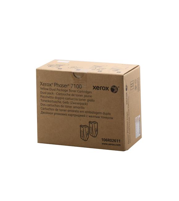 Xerox Phaser 7100 - (106R02611) Kutusu Hasarlı Sarı Orjinal Toner Tekli Ürün 