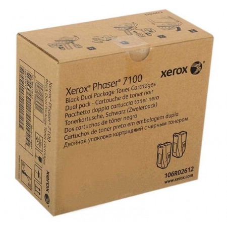 Xerox Phaser 7100 - (106R02612) Siyah Orjinal Toner 2Li Paket Xerox Phaser 7100 - (106R02612) Siyah Orjinal Toner 2Li Paket
