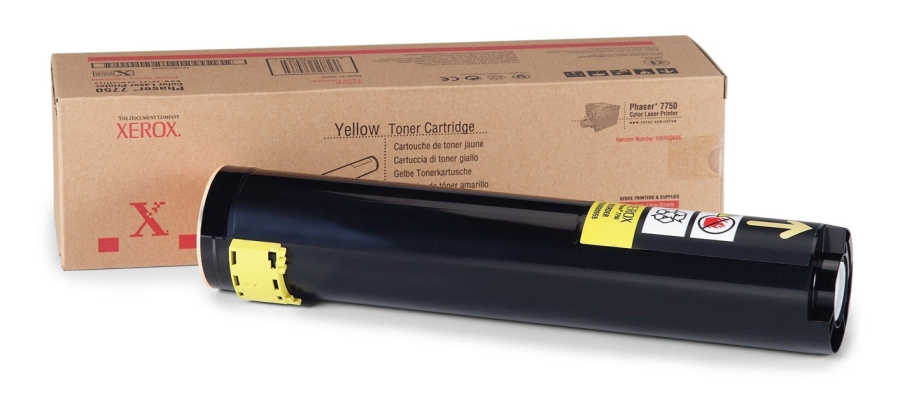 Xerox Phaser 7750 - (106R00655) Sarı Orjinal Toner