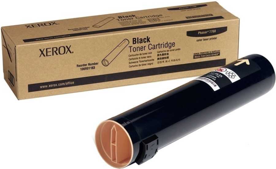 Xerox Phaser 7760 - (106R01163) Siyah Orjinal Toner