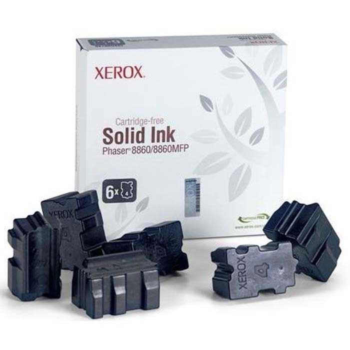 Xerox Phaser 8860 - (108R00820) Siyah Orjinal Katı Mürekkep 6Lı