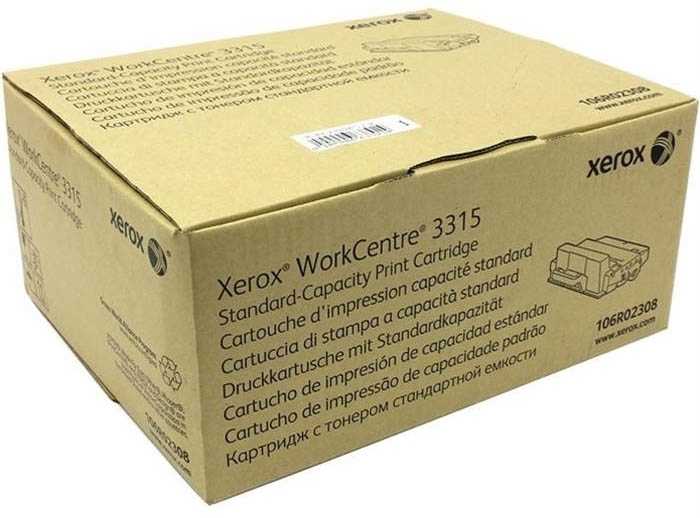 Xerox WorkCentre 3315 (106R02308) Standart Kapasites Siyah Orjinal Toner